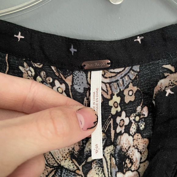 Free People Sierra Valley Printed Shirt Dress Womens Size Small - Picture 3 of 4